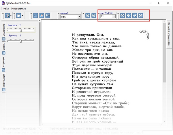 Навигация в DjVu Reader Навигация в DjVu Reader
